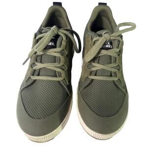 Sorel Women's Out N About III Low Sneakers Shoes Green Size 7 Lace Up Logo